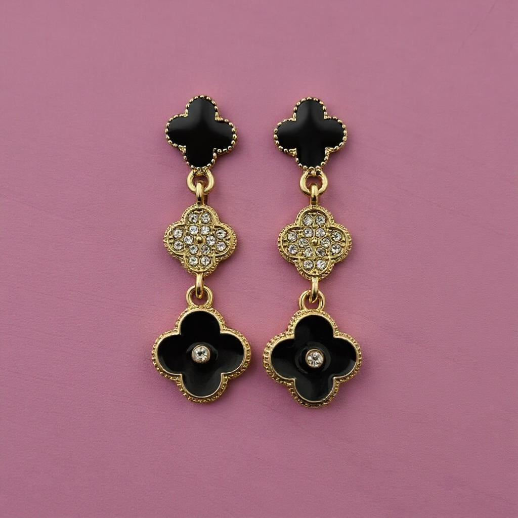 Lucky Clover Glow Studs